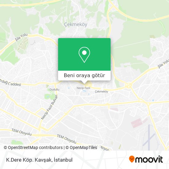 K.Dere Köp. Kavşak harita