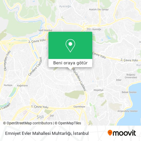 Emniyet Evler Mahallesi Muhtarlığı harita