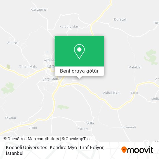 Kocaeli Üniversitesi Kandıra Myo İtiraf Ediyor harita