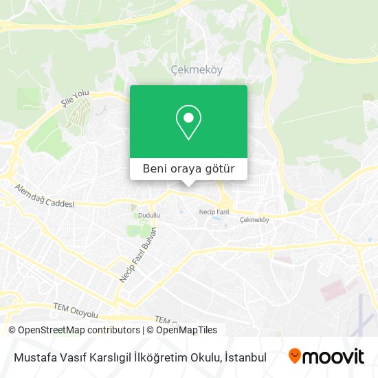 Mustafa Vasıf Karslıgil İlköğretim Okulu harita
