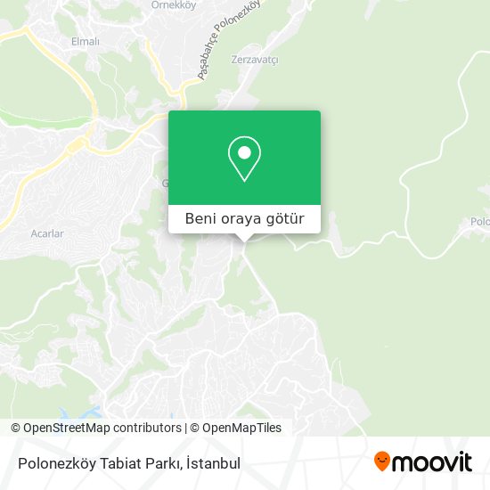 Polonezköy Tabiat Parkı harita