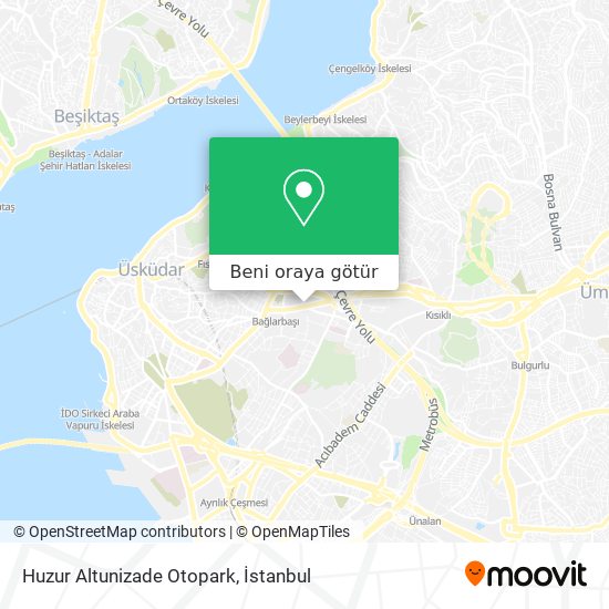 Huzur Altunizade Otopark harita