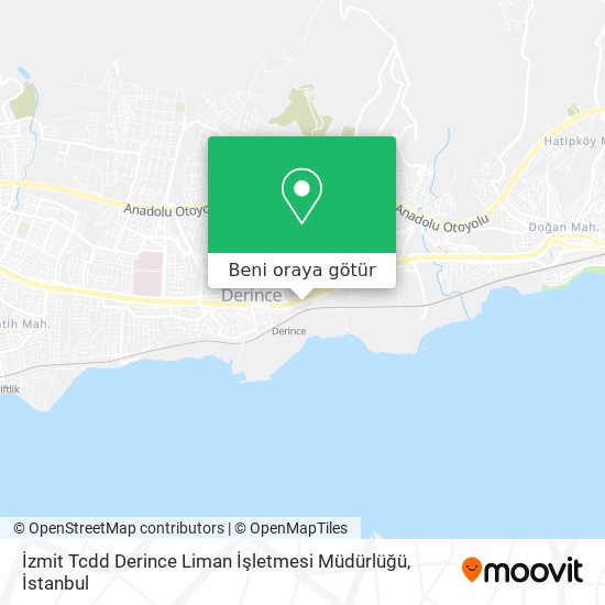 İzmit Tcdd Derince Liman İşletmesi Müdürlüğü harita