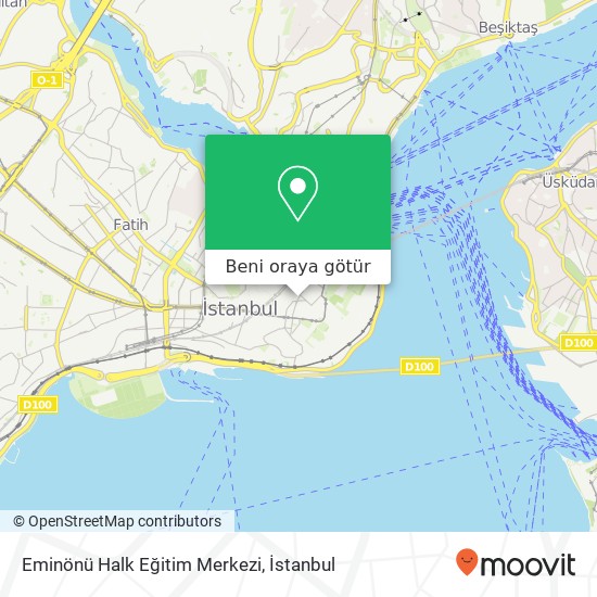 Eminönü Halk Eğitim Merkezi harita