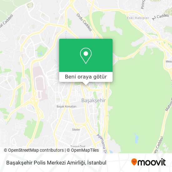 Başakşehir Polis Merkezi Amirliği harita