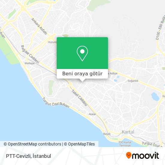 PTT-Cevizli harita