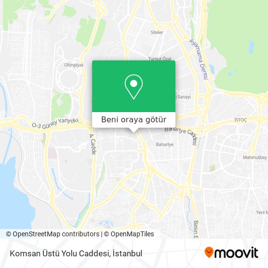 Komsan Üstü Yolu Caddesi harita