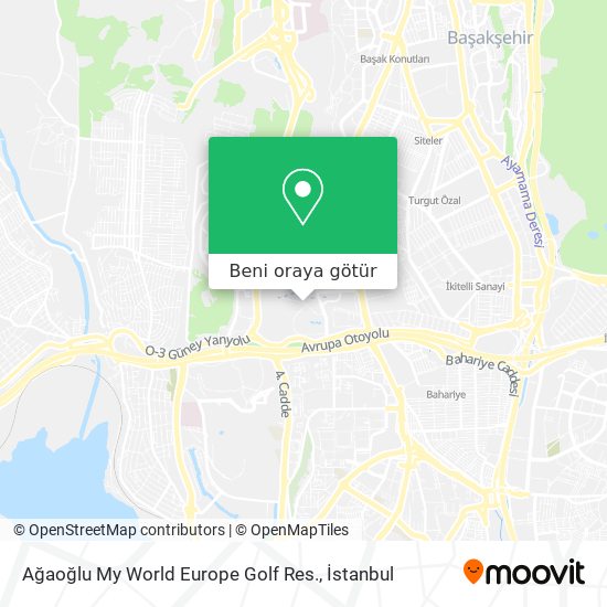 Ağaoğlu My World Europe Golf Res. harita