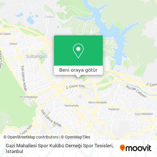 Gazi Mahallesi Spor Kulübü Derneği Spor Tesisleri harita