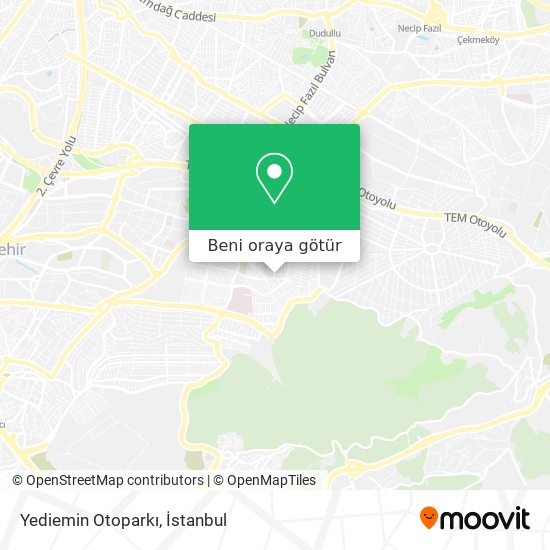 Yediemin Otoparkı harita