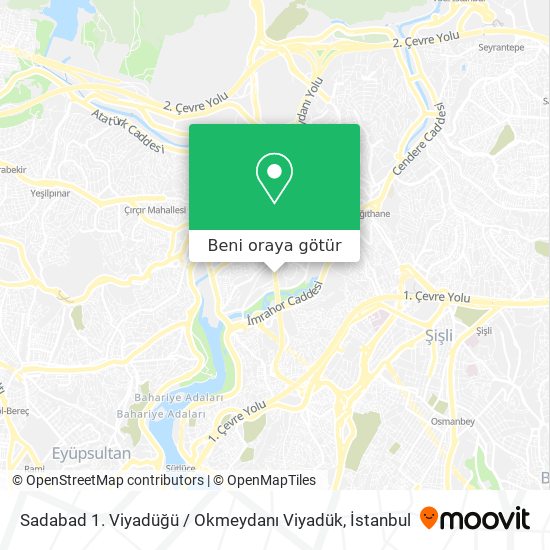 Sadabad 1. Viyadüğü / Okmeydanı Viyadük harita