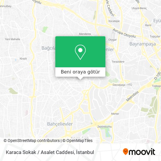 Karaca Sokak / Asalet Caddesi harita