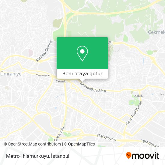 Metro-Ihlamurkuyu harita