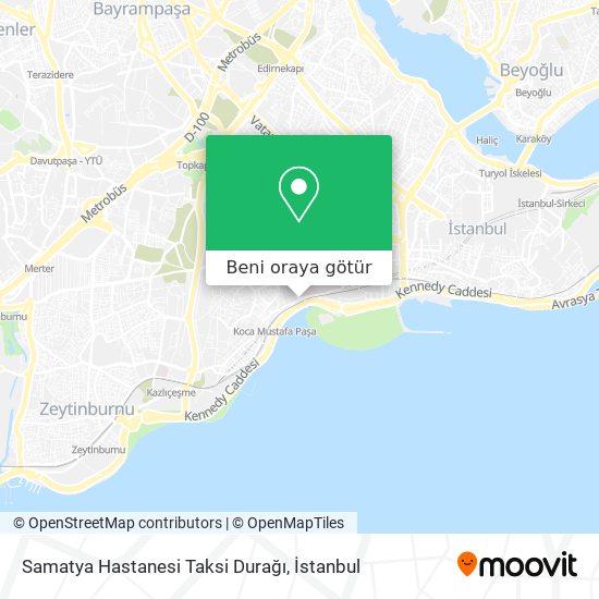 Samatya Hastanesi Taksi Durağı harita