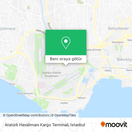 Atatürk Havalimanı Kargo Terminali harita