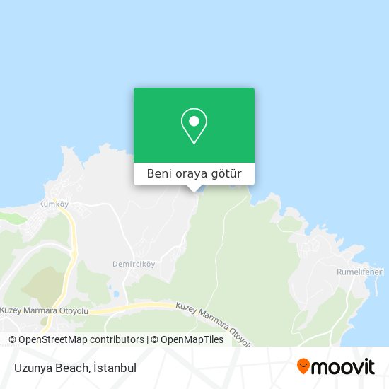 Uzunya Beach harita
