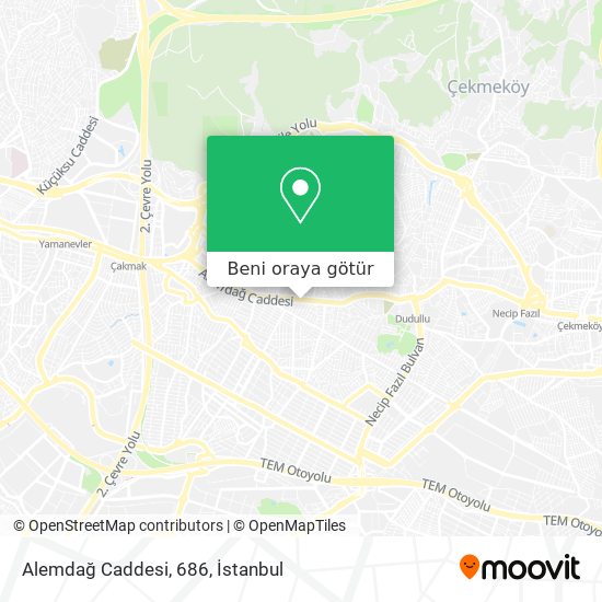 Alemdağ Caddesi, 686 harita