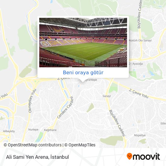 Ali Sami Yen Arena harita
