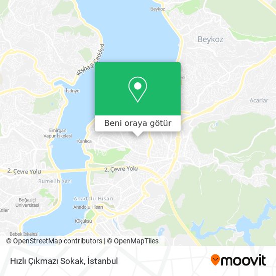 Hızlı Çıkmazı Sokak harita