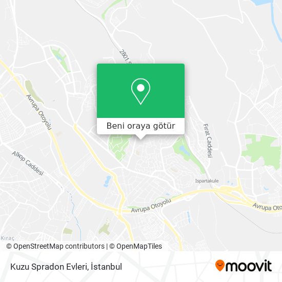 Kuzu Spradon Evleri harita
