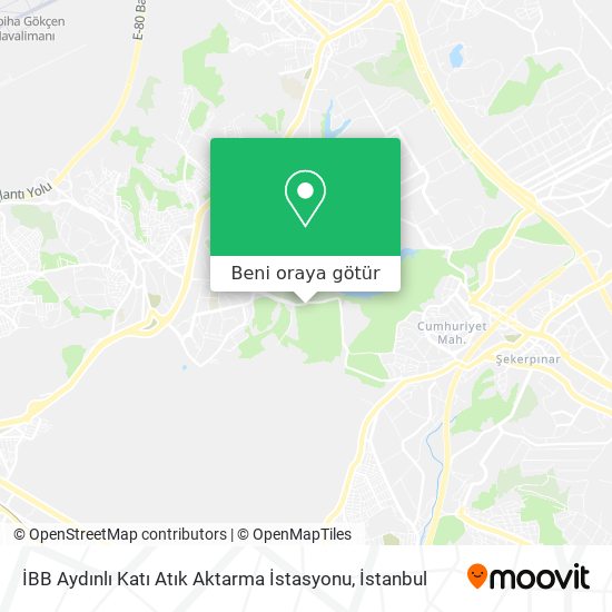 İBB Aydınlı Katı Atık Aktarma İstasyonu harita