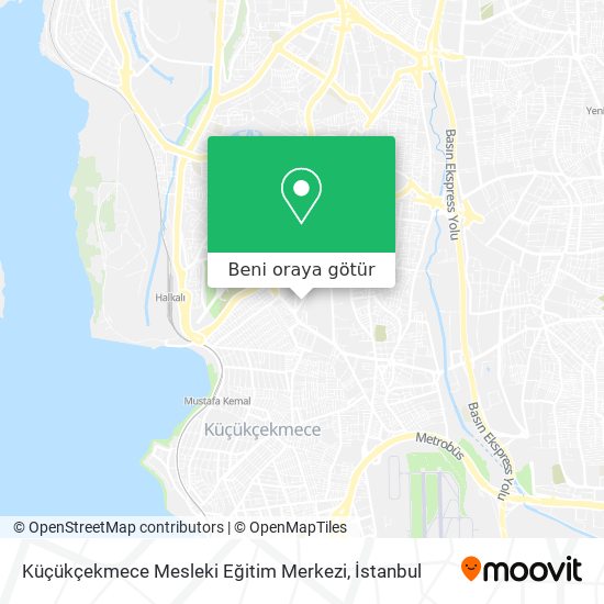 Küçükçekmece Mesleki Eğitim Merkezi harita