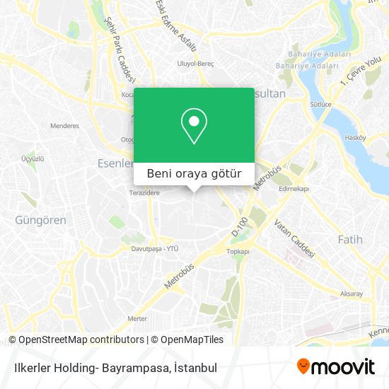 Ilkerler Holding- Bayrampasa harita
