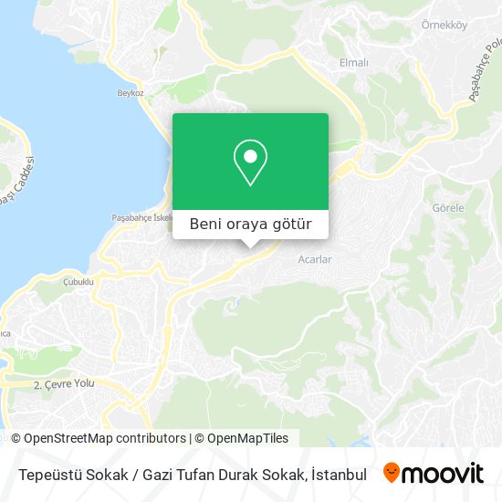 Tepeüstü Sokak / Gazi Tufan Durak Sokak harita