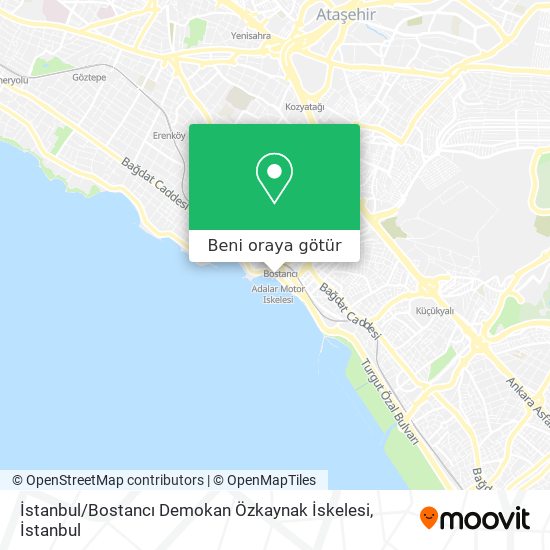 İstanbul / Bostancı Demokan Özkaynak İskelesi harita
