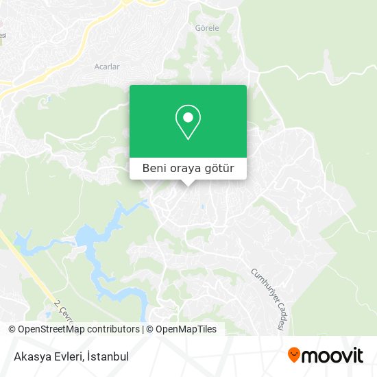 Akasya Evleri harita