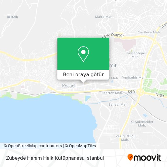 Zübeyde Hanım Halk Kütüphanesi harita