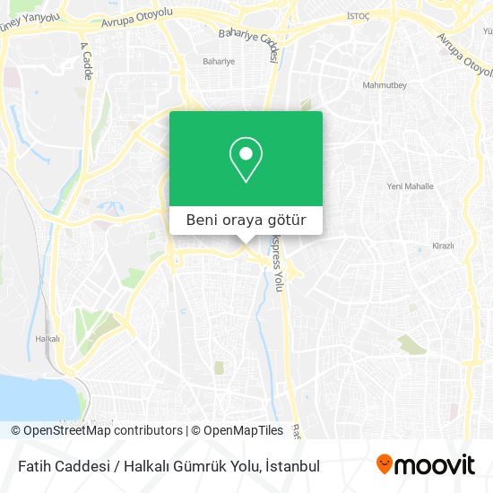 Fatih Caddesi / Halkalı Gümrük Yolu harita