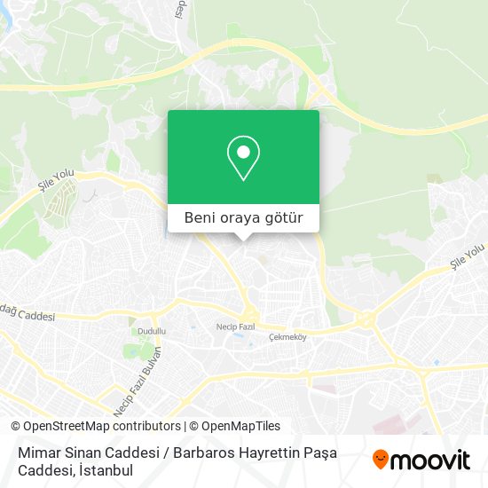 Mimar Sinan Caddesi / Barbaros Hayrettin Paşa Caddesi harita