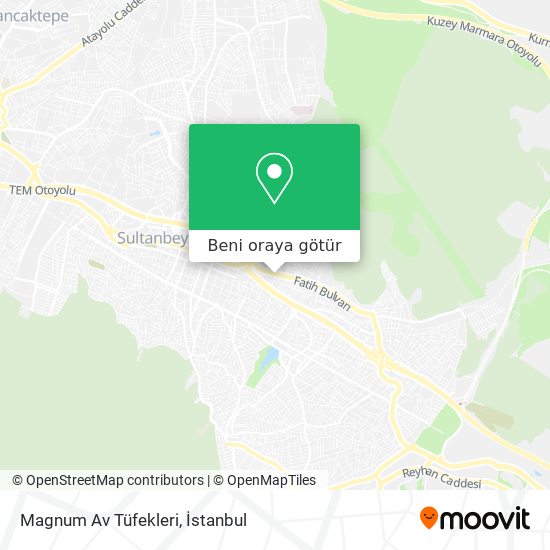 Magnum Av Tüfekleri harita