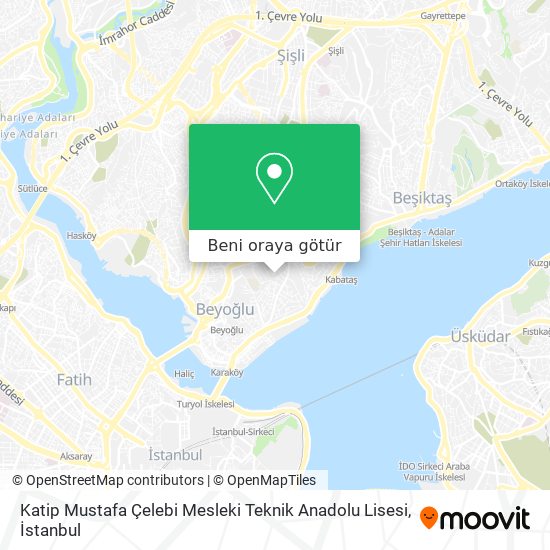 Katip Mustafa Çelebi Mesleki Teknik Anadolu Lisesi harita