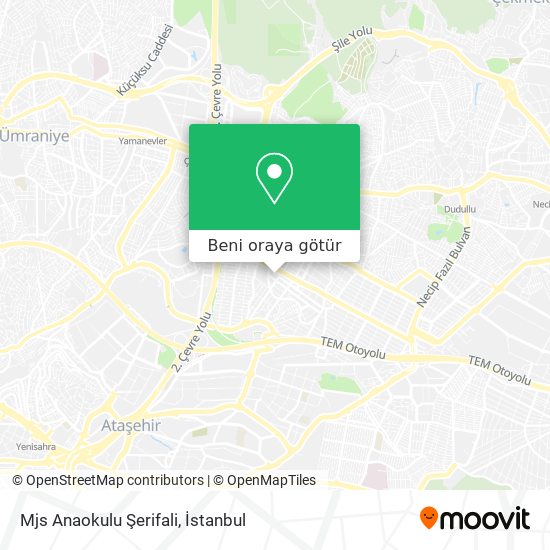 Mjs Anaokulu Şerifali harita