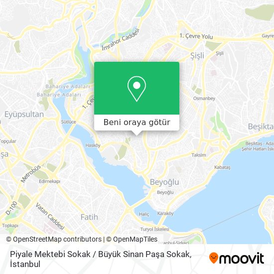 Piyale Mektebi Sokak / Büyük Sinan Paşa Sokak harita