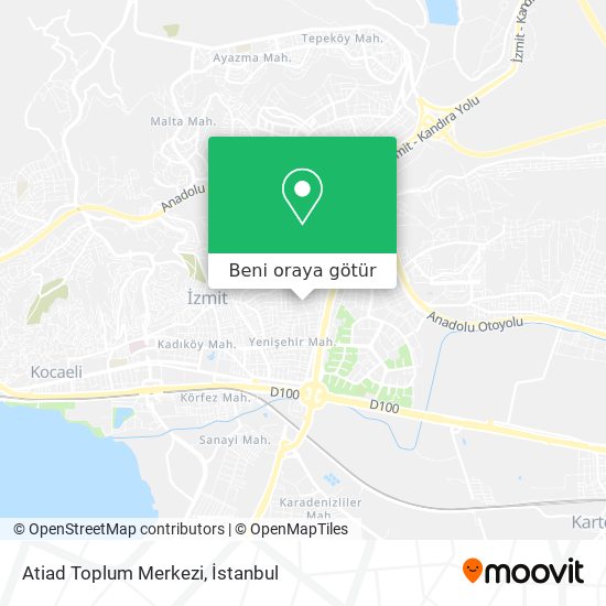 Atiad Toplum Merkezi harita