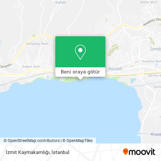 İzmit Kaymakamlığı harita