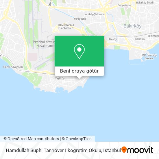 Hamdullah Suphi Tanrıöver İlköğretim Okulu harita