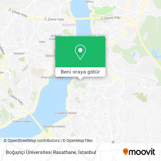 Boğaziçi Üniversitesi Rasathane harita