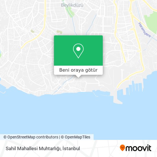 Sahil Mahallesi Muhtarlığı harita