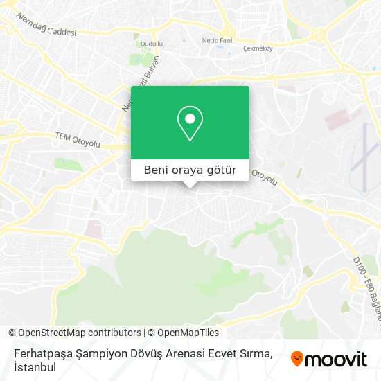 Ferhatpaşa Şampiyon Dövüş Arenasi Ecvet Sırma harita