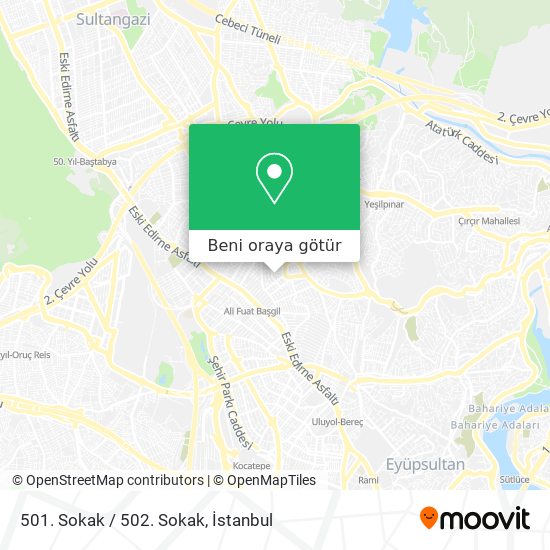 501. Sokak / 502. Sokak harita