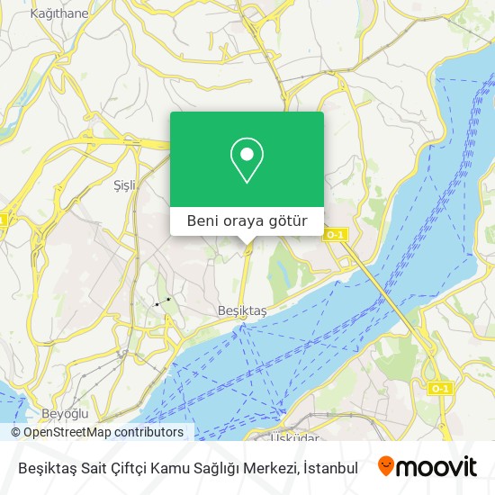 Beşiktaş Sait Çiftçi Kamu Sağlığı Merkezi harita