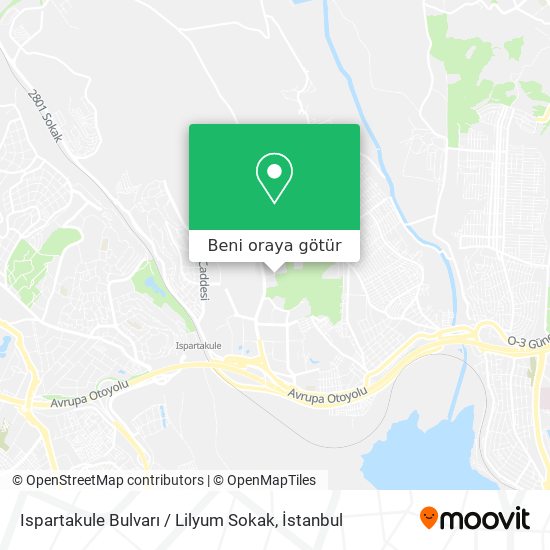 Ispartakule Bulvarı / Lilyum Sokak harita