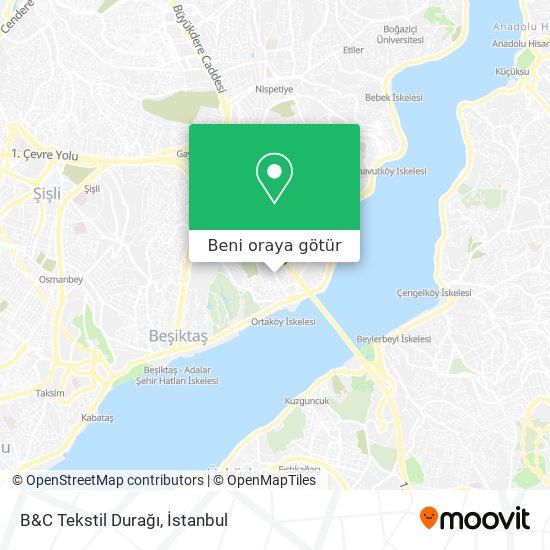 B&C Tekstil Durağı harita
