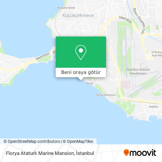 Florya Ataturk Marine Mansion harita