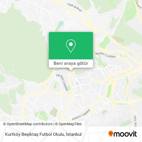 Kurtköy Beşiktaş Futbol Okulu harita