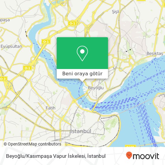 Beyoğlu / Kasımpaşa Vapur İskelesi harita